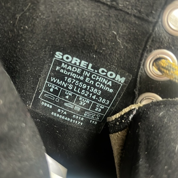 SOREL Women's Green Black 1964 Premium Waterproof  Wedge Heeled Boots Size 6 - Picture 5 of 5